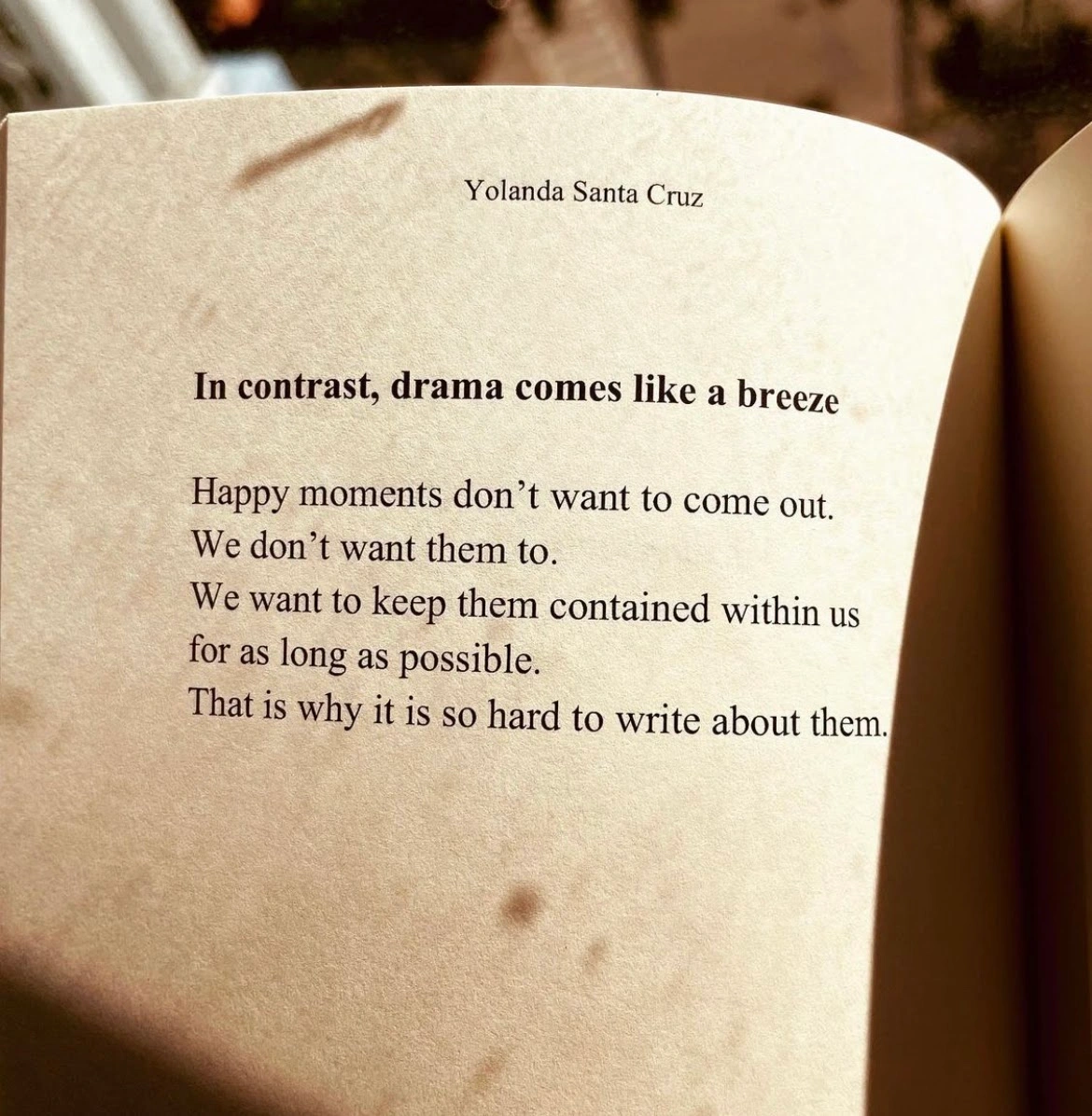 Poem page from Lust Love and Memories